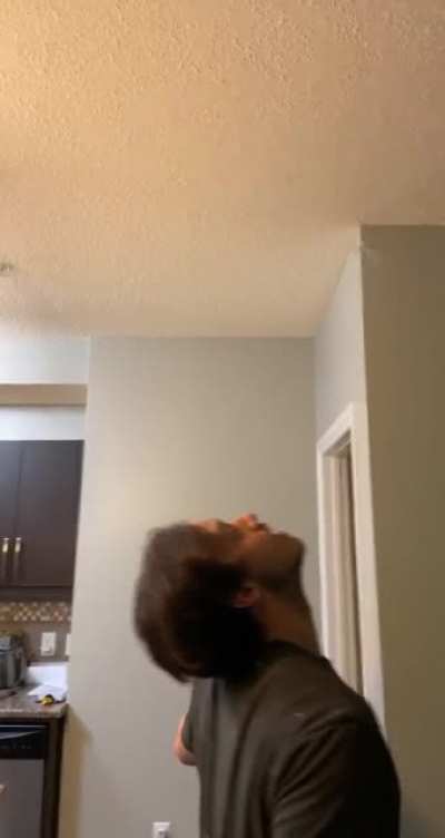 I once casually tossed a joint into my mouth.. Today my brother one upped me. I have work to do