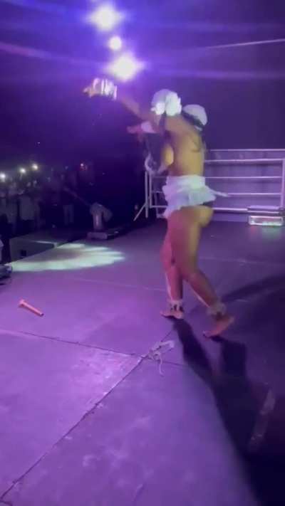 More dancing on stage in front of crowd
