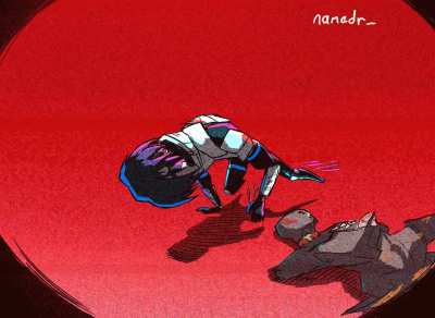 Falke getting taunted after the bossfight