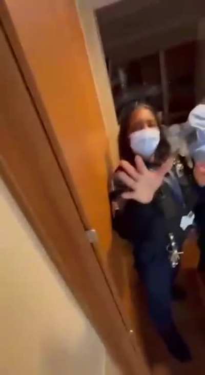 Man is asked to leave maternity ward over covid test. Instead, he begins to scream and claim they’re trying to kill him.