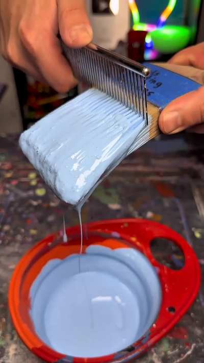 Cleaning the paint off