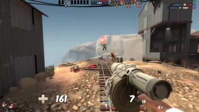 Over the hill he comes