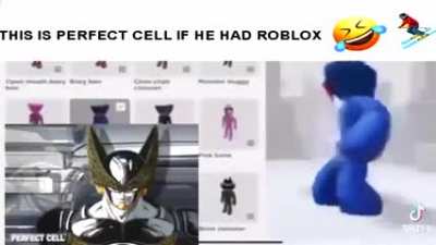 this is perfect cell if he had roblox 🤣⛷️
