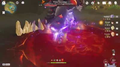 My Keqing is complete, max buff charge atk hit up to 25k ~30s Geovishap boss