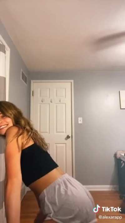 Ass in short shorts