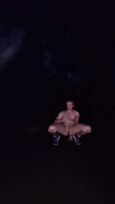 In the woods again. Someone dared me