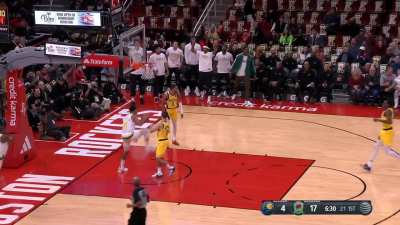 [Highlight] Jalen Green steals the ball from T.J. McConnell then alley-oops it to KJ Martin to give the Rockets a 19-4 lead. This is KJ Martin's 30th dunk of the season and he is now 8th in the NBA for most dunks.