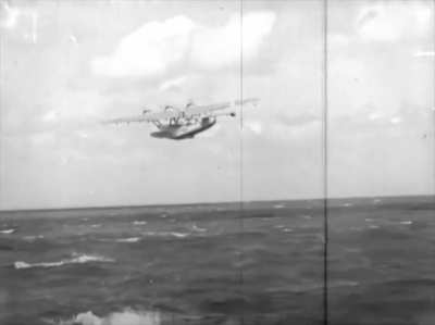 The first Dornier Do 24K flying boat to take to the air during trials in the North Sea in 1937
