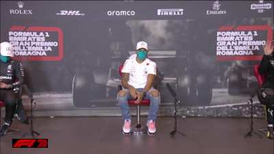 Ricciardo at the end of the Post-Race Presser: 