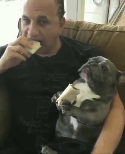 Eating tacos