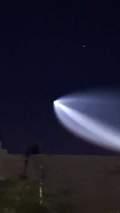Cohete de spacex que atravesó el norte del país