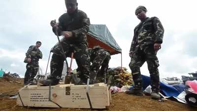 Artillery ops in Marawi, where the AFP utilized their arty in direct fire mode, circa 2017