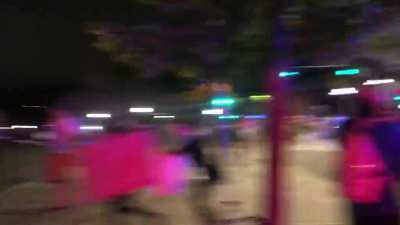 The moment the cops tear gassed the protesters at the Capitol building.