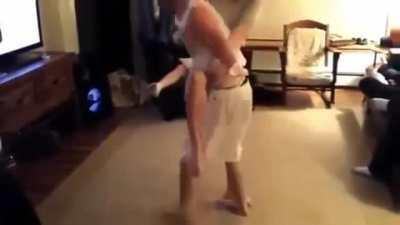 I can beat a girl. Right?