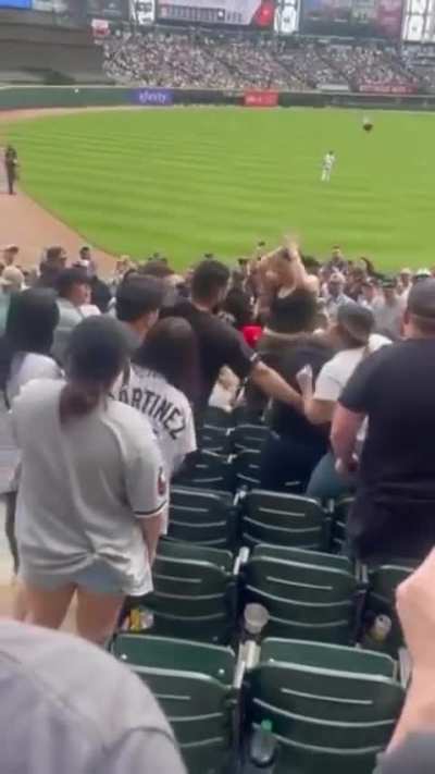Ronda Rousey and Gina Carano get started early at the Chicago crosstown classic