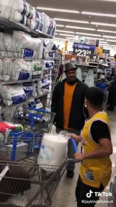 He deserved it I mean people are just trying to shop but like idfk