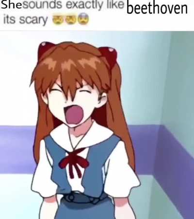 She sounds exactly like Beethoven it's scary 🤓🤓😨