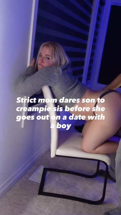 Creampie’d sis for her tinder date