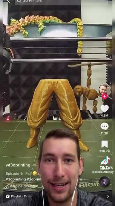 The 3D printer gone wrong (dont put at full volume )