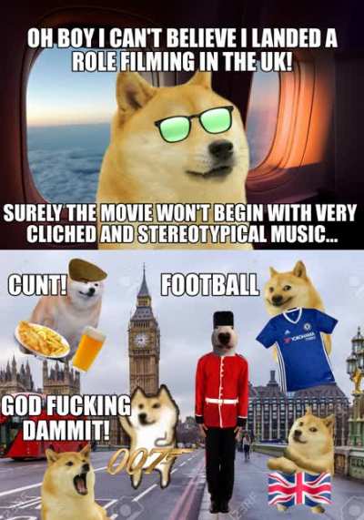 Le British people have arrived
