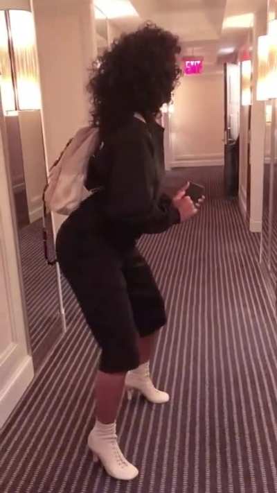 Tracee fooling around