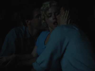 Ana De Armas getting fingered in a threesome from Blonde(2022)