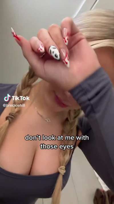 On her knees begging for it (Deleted Tiktok)