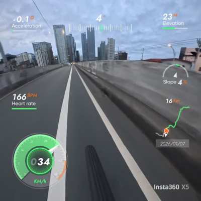 Trying out Insta360 X5 telemetry