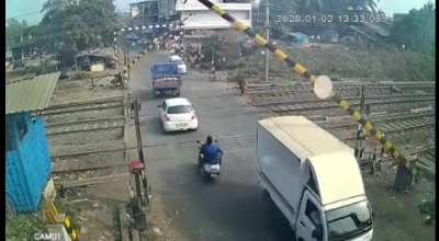 Railroad Crossing in India