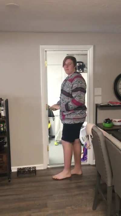 Just a cringey home made perfectly cut scream.