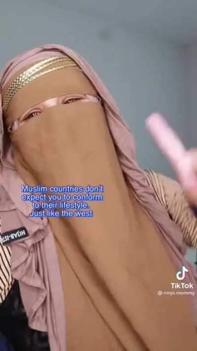 Wtf is she delusional?? 😂😂😂 u do have to wear it in iran,saudi,etc