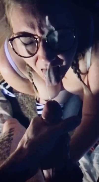 Giving her that big load she earned 