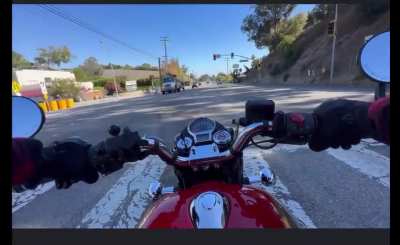 Waiting at the lights