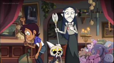 Genuine question, what do you think Amity would do in this situation? I think she'd maybe get a garbage can for Luz or something like that or just be in a state of shock