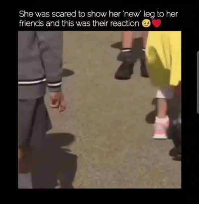 They were there for her