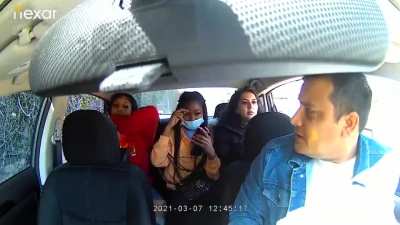 Bunch of lovely ladies in uber.