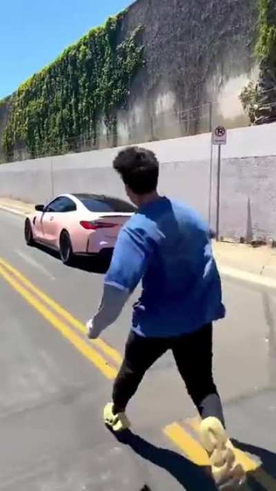 He forgot the key.