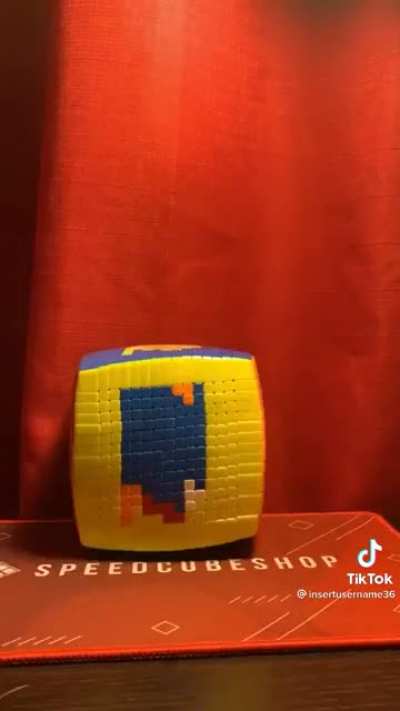 Stop-motion Tetris using a Rubik's cube. Imagine how long this must've taken!