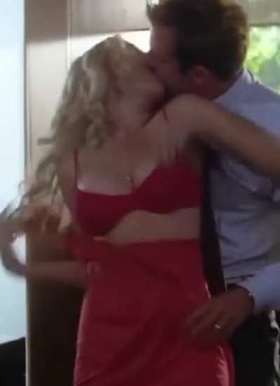 Scarlett Johansson squeezed