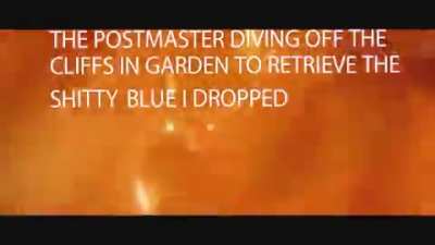 Postmaster diving off the cliffs in Garden to get my shitty blue engram I dropped