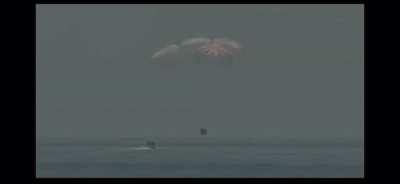 ~ Crew Dragon splashdown! Welcome home Bob and Doug!
