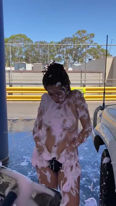 I love a naked car wash!