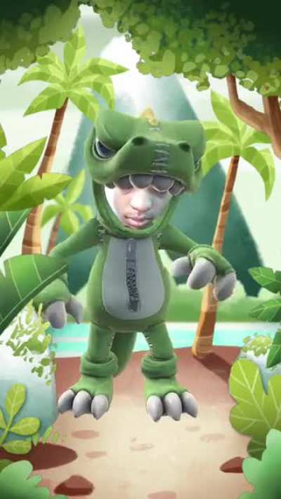 Dinosaurio bailando