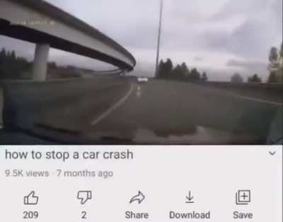 how to stop a car crash