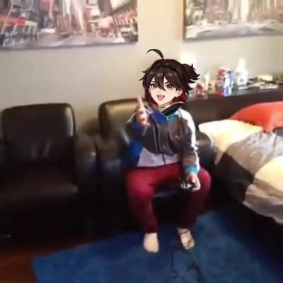 He really do be gaming