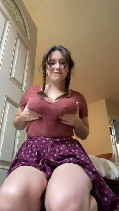 do you think i can pull off goin’ braless? (reveal)