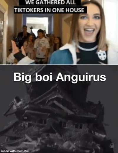 No need for Godzilla, Anguirus would do.