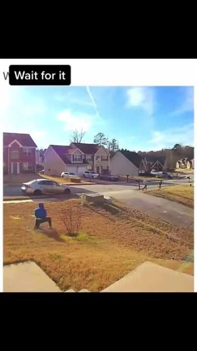 Banging the neighbors door