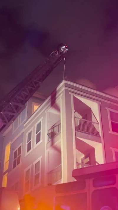My apartment complex is on fire…