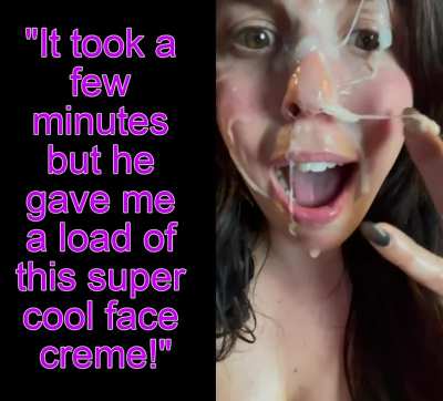 She came out covered in 